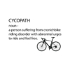 Kép 1/4 - CYCOPATH | bicikli mintás női póló