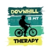 Kép 2/4 - Downhill | bicikli mintás férfi póló