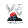 Kép 4/5 - Kyoto Fuji | grafikás női hosszúujjú felső