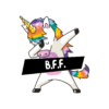 Kép 2/6 - Unikornis B.F.F. | grafikás lánybúcsús női pamutpóló