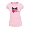 Kép 4/6 - I said yes! | grafikás lánybúcsús női pamutpóló