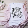 Kép 7/8 - Before the ring | grafikás lánybúcsús női pamutpóló