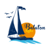 Kép 1/4 - Napos, hajós BALATON | grafikás férfi póló
