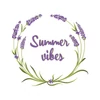 Kép 1/4 - Summer vibes levendula | grafikás lány pamutpóló