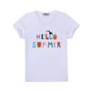 Kép 2/5 - Hello summer - epres | grafikás lány pamutpóló