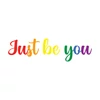Kép 2/3 - Just be you | grafikas férfi pamutpóló