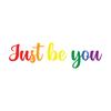 Kép 2/3 - Just be you | grafikas férfi pamutpóló