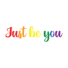 Kép 1/3 - Just be you | grafikás női pamutpóló