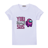 Kép 2/3 - YOU LOOK SUS | mintás Among us fiú póló