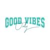 Kép 3/6 - Good Vibes Only | university stílusú női póló