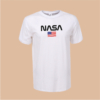 Kép 2/4 - NASA & USA FLAG | grafikás férfi pamutpóló