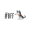 Kép 2/4 - #B.F.F kutya | grafikás férfi pamutpóló
