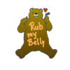Kép 1/4 - Rub my belly | grafikás férfi pamutpóló