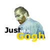 Kép 2/4 - Just let it Gogh | grafikás női pamutpóló