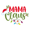 Kép 2/3 - Mama Claus | grafikás női póló
