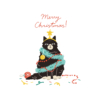 Kép 4/5 - Merry Christmas | grafikás férfi pamutpóló