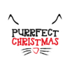 Kép 4/5 - Purrfect Christmas | grafikás lány pamutpóló