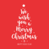 Kép 2/4 - We wish you a Merry Christmas | grafikás női hosszúujjú felső