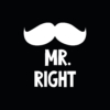 Kép 3/8 - Mr. Right & Mrs. Always Right | grafikás páros pamutpóló