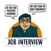 Kép 1/3 - Job interview | grafikás női pamutpóló