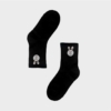 Kép 1/2 - Női fekete nyuszis zokni | Női VIDAM ZOKNI