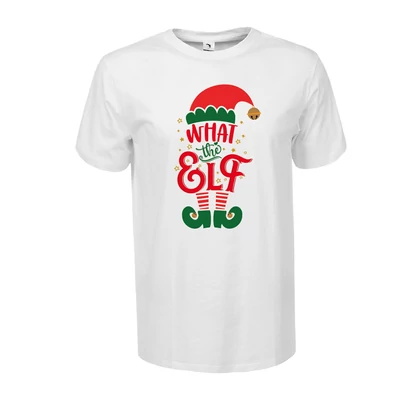 What the elf ? | grafikás férfi pamutpóló