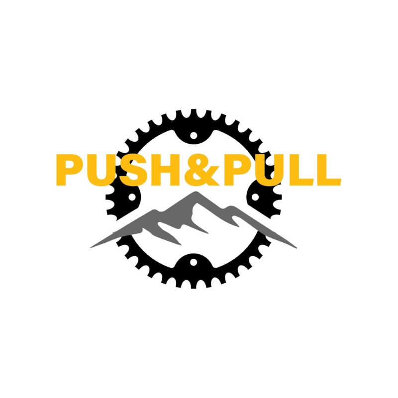 Push&Pull | bicikli mintás férfi póló