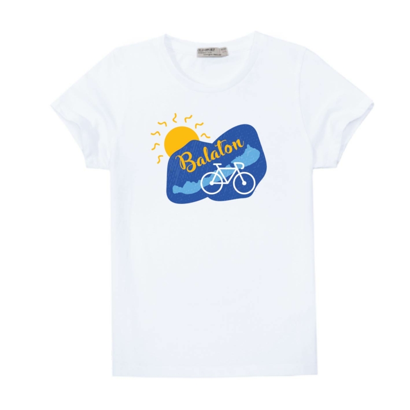 Kék Balaton | bicikli mintás kisfiú poló