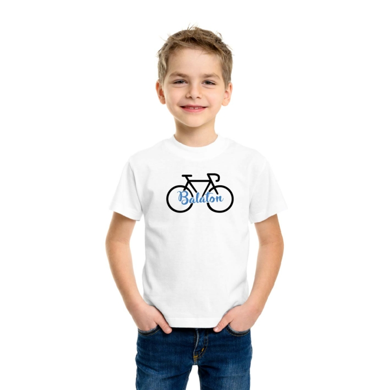 Balaton | bicikli mintás kisfiú poló