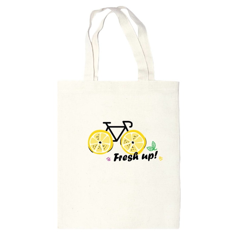 Fresh up! | bicikli mintás vászontáska
