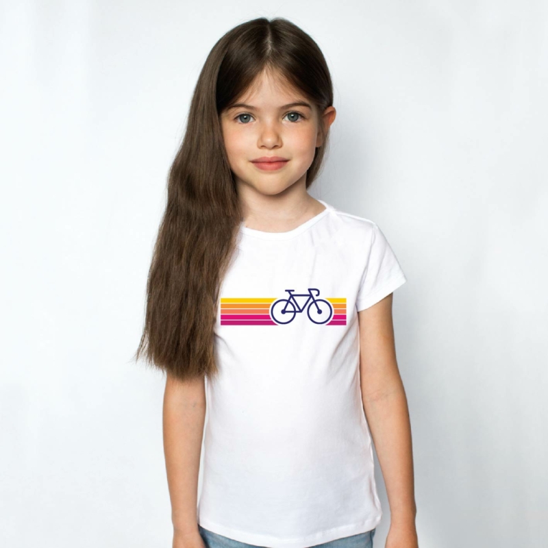 SzÍnes bicikli | bicikli mintás kislány póló