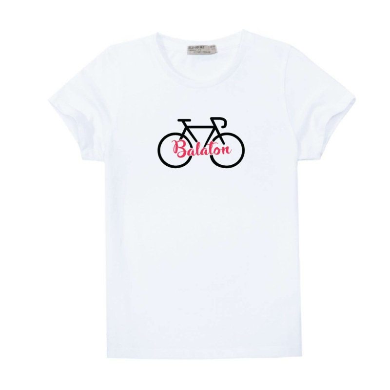 Balaton | bicikli mintás kislány póló
