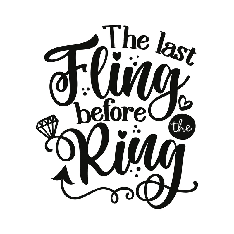 Before the ring | grafikás lánybúcsús női pamutpóló