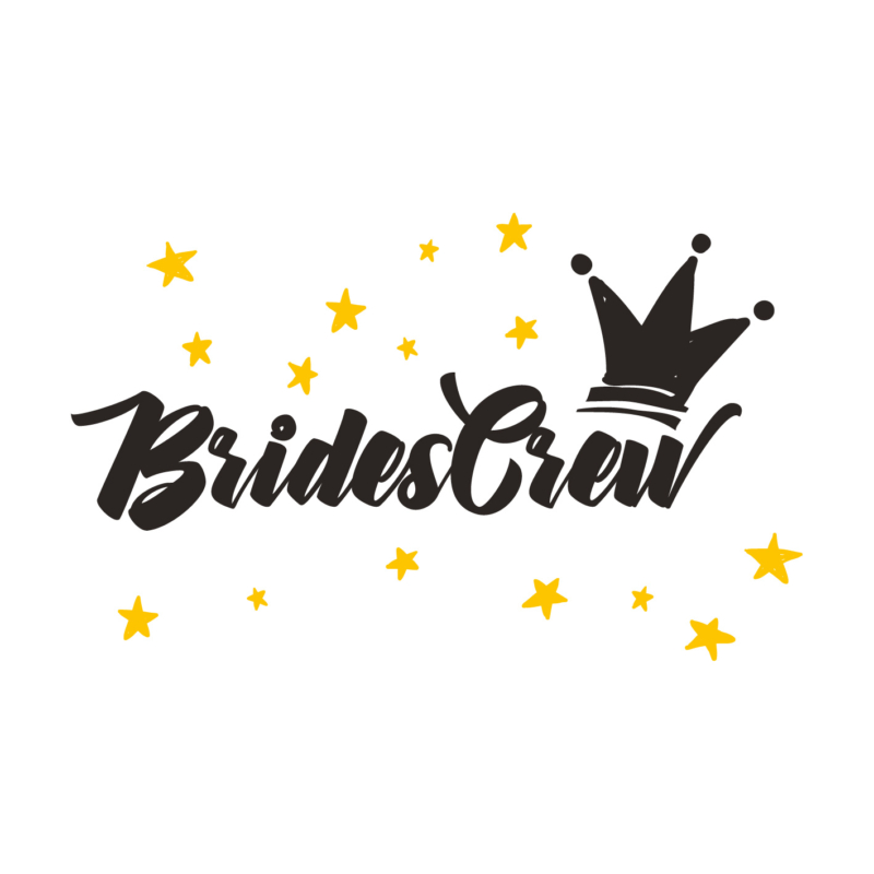 Bride's crew | grafikás lánybúcsús női pamutpóló