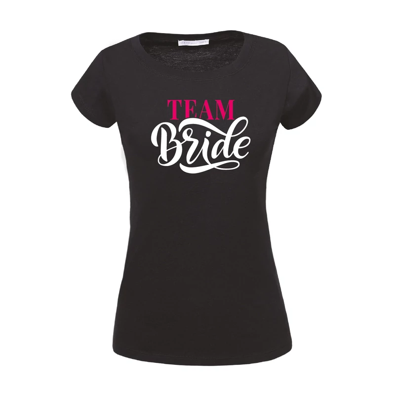 Bride Team | grafikás lánybúcsús női pamutpóló