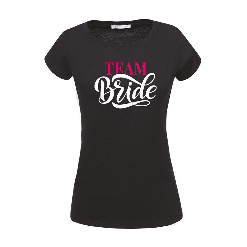 Bride Team | grafikás lánybúcsús női pamutpóló