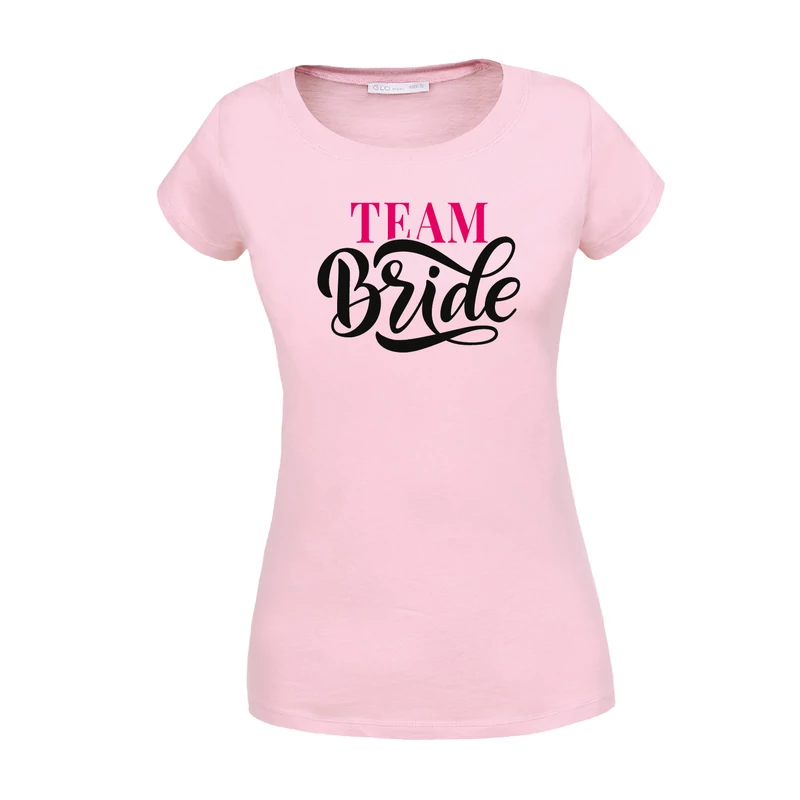 Bride Team | grafikás lánybúcsús női pamutpóló