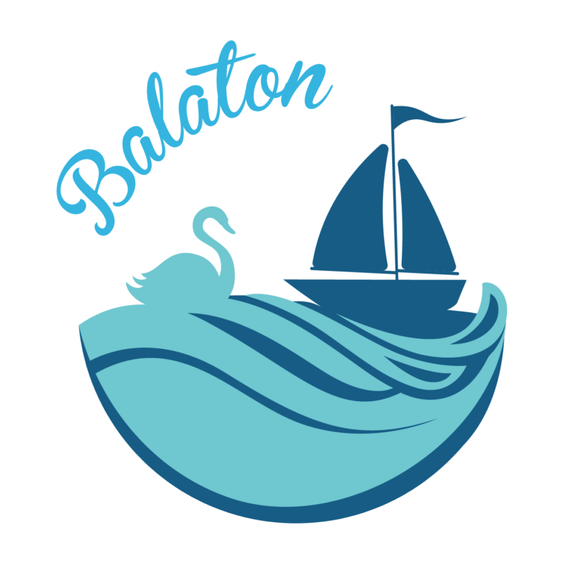 Balaton hattyús | grafikás női pamutpóló