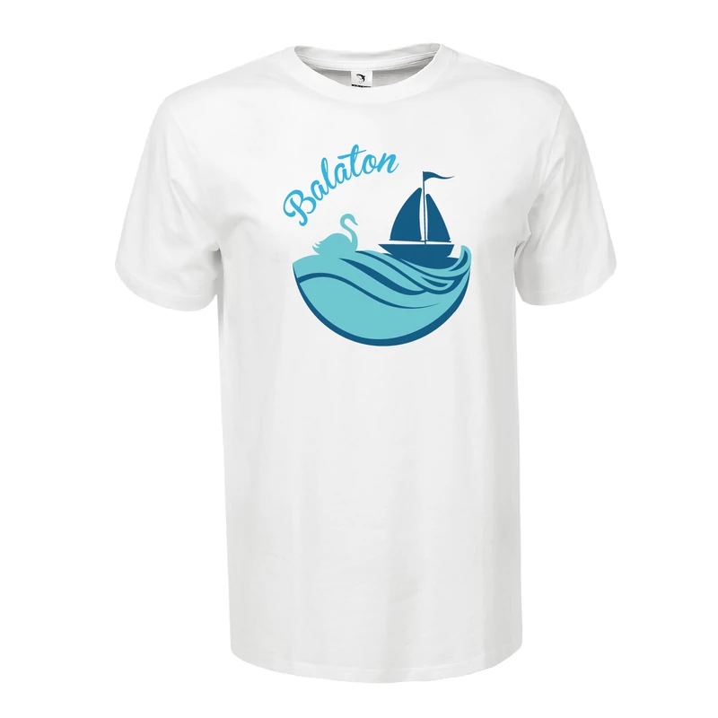Balaton hattyús | grafikás férfi póló