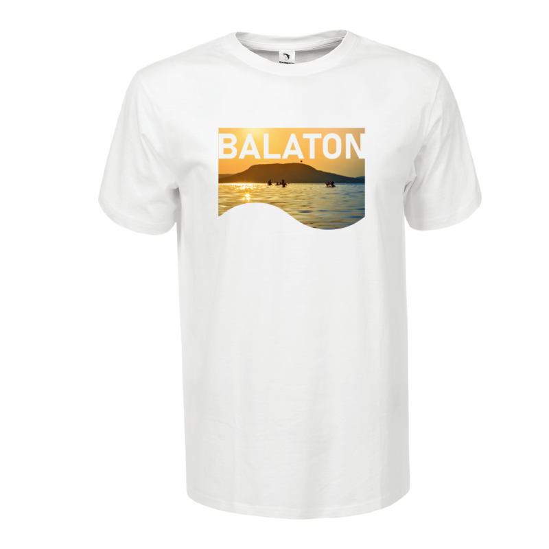 Balatoni látkép | grafikás férfi póló