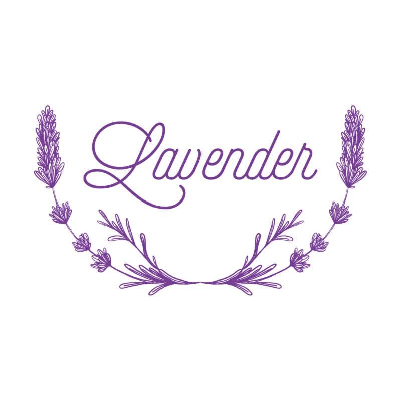 Lavender félkör | grafikás női pamutpóló