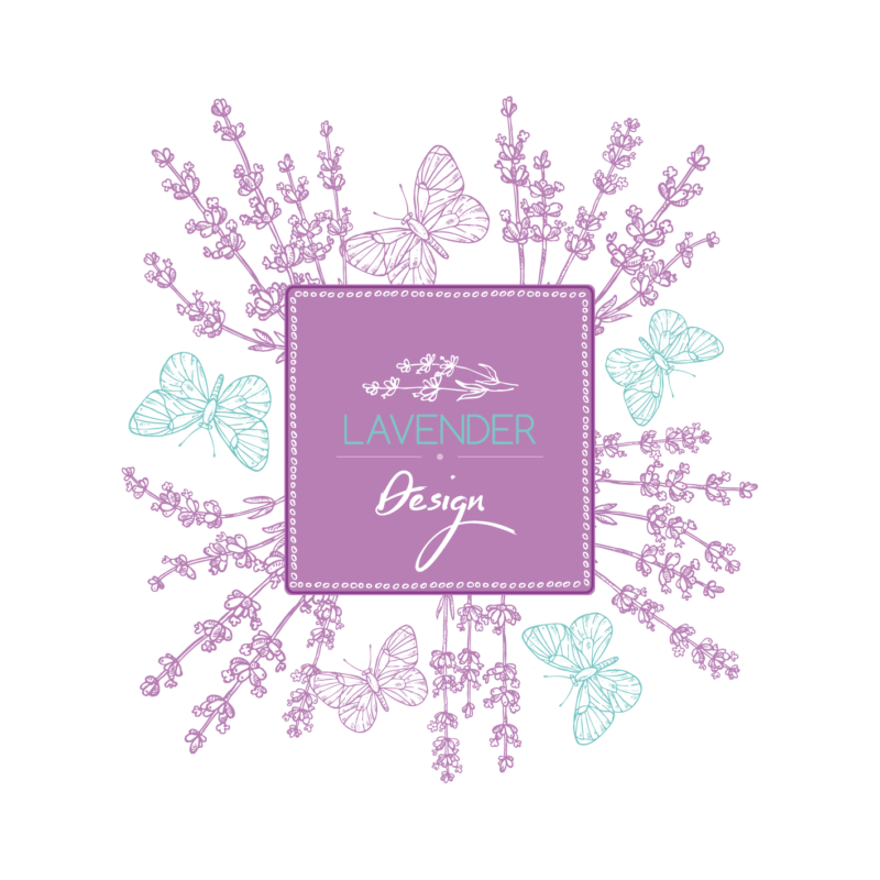 Lavender design | grafikás lány pamutpóló