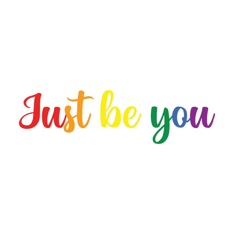 Just be you | grafikas férfi pamutpóló