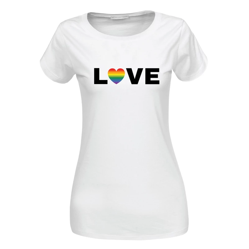 LOVE | grafikás női pamutpóló