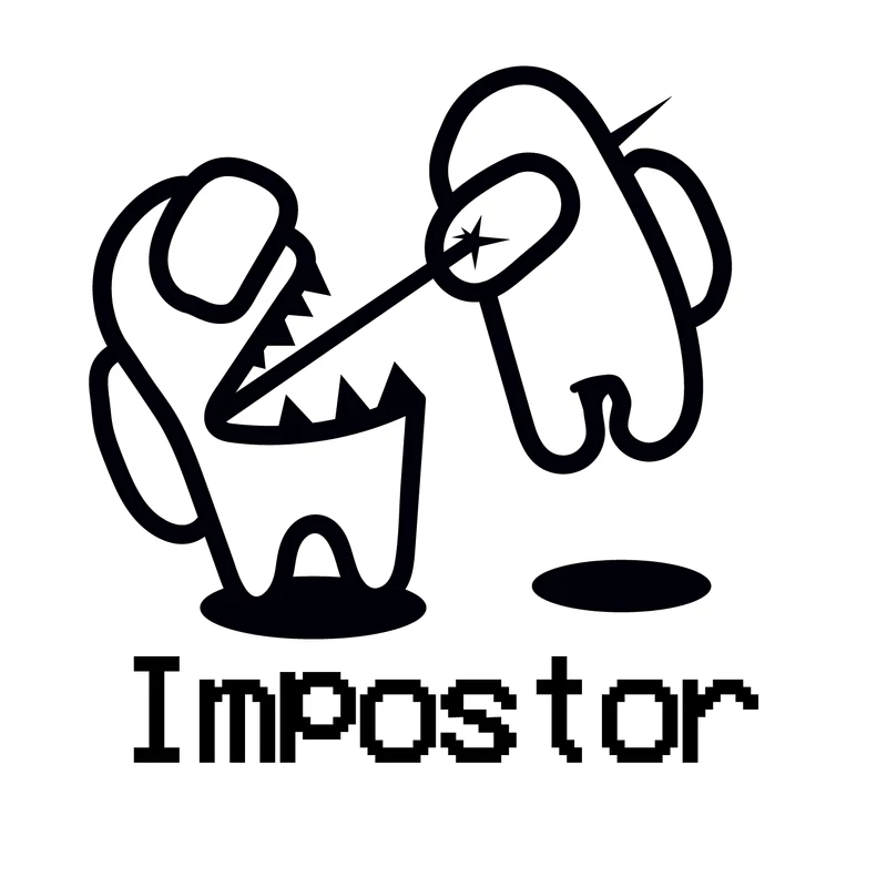 AMONG US IMPOSTOR | mintás Among us férfi póló