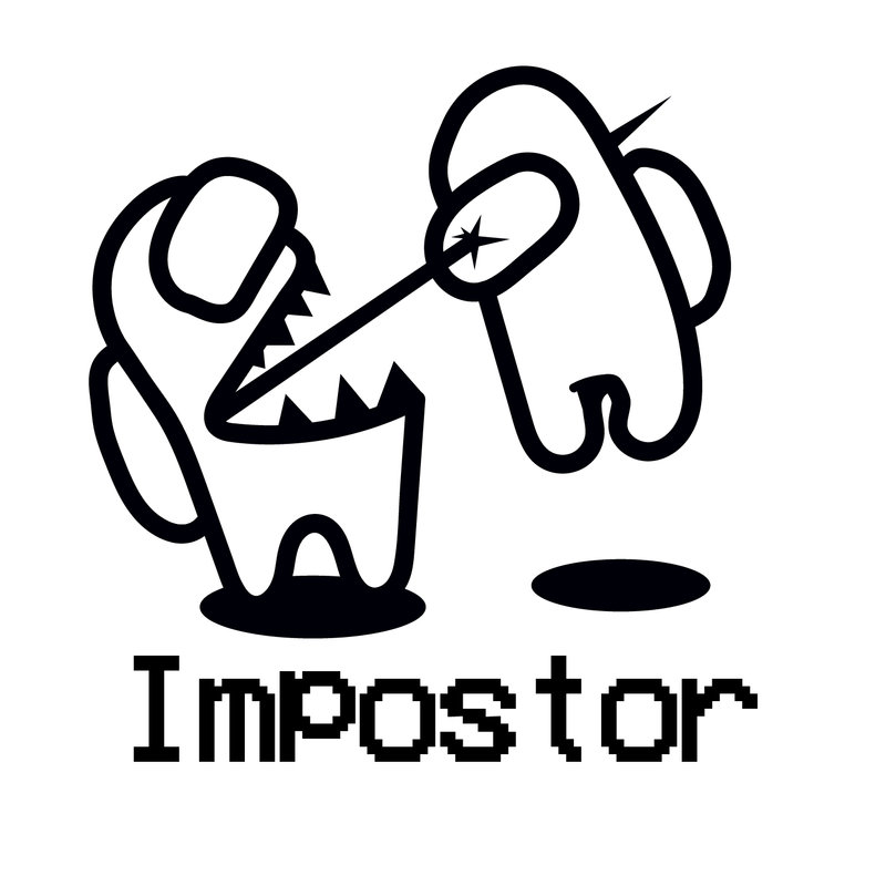 AMONG US IMPOSTOR | mintás Among us férfi póló