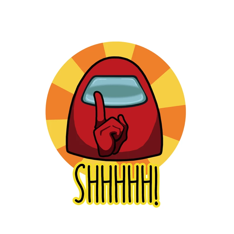 SHHHHH! | mintás Among us férfi póló
