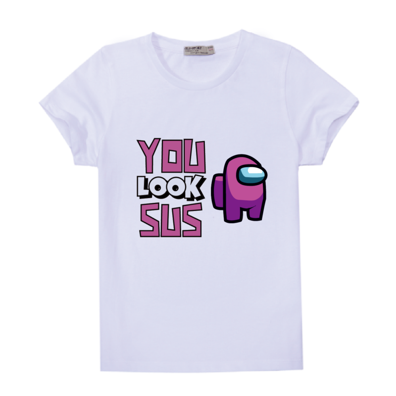 YOU LOOK SUS | mintás Among us lány póló