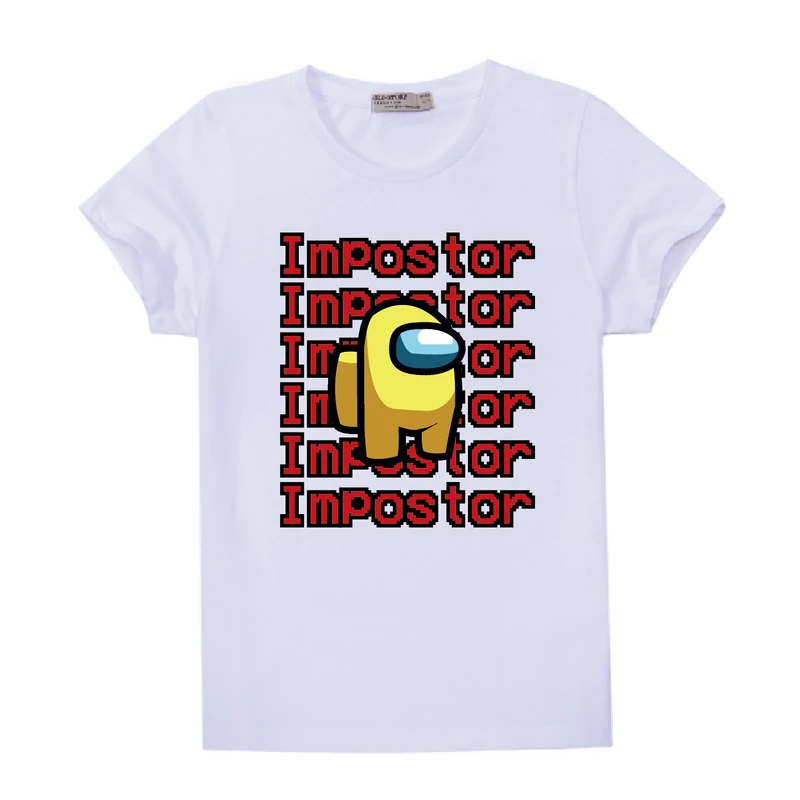 IMPOSTOR PIROS | mintás Among us fiú póló