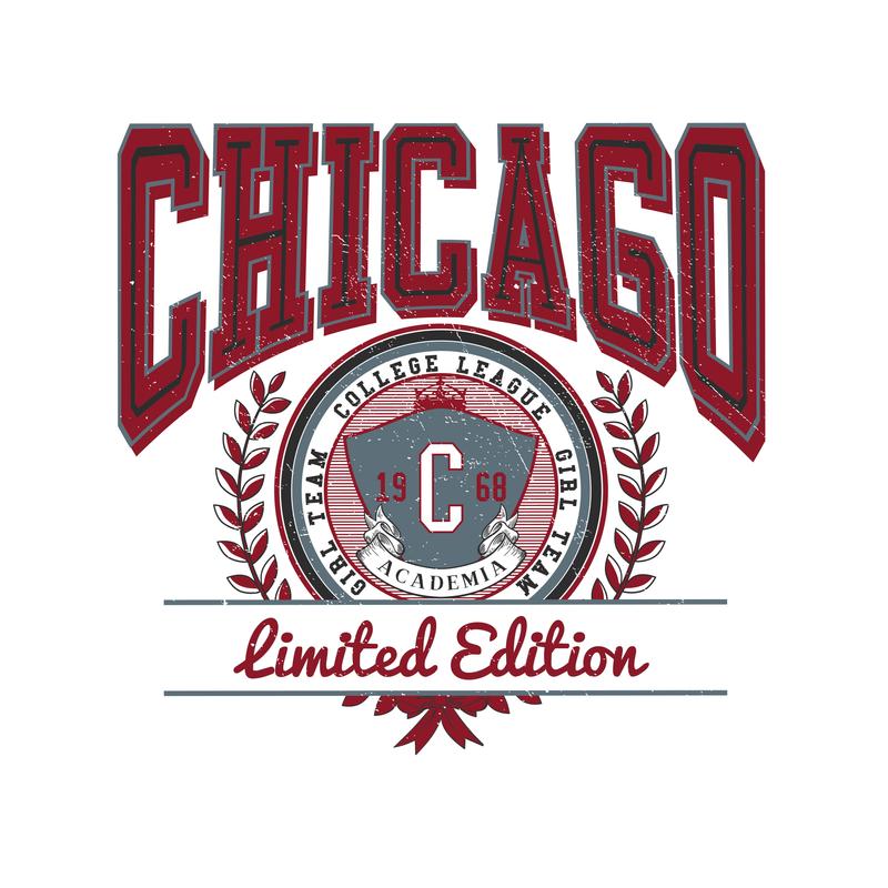 Chicago limited edition |university stílusú lány póló